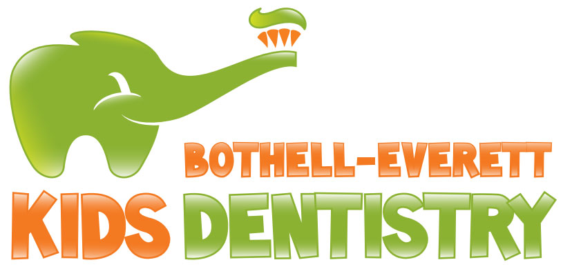 bothell everett kids dentistry logo of an elephant with a toothbrush for atrunk